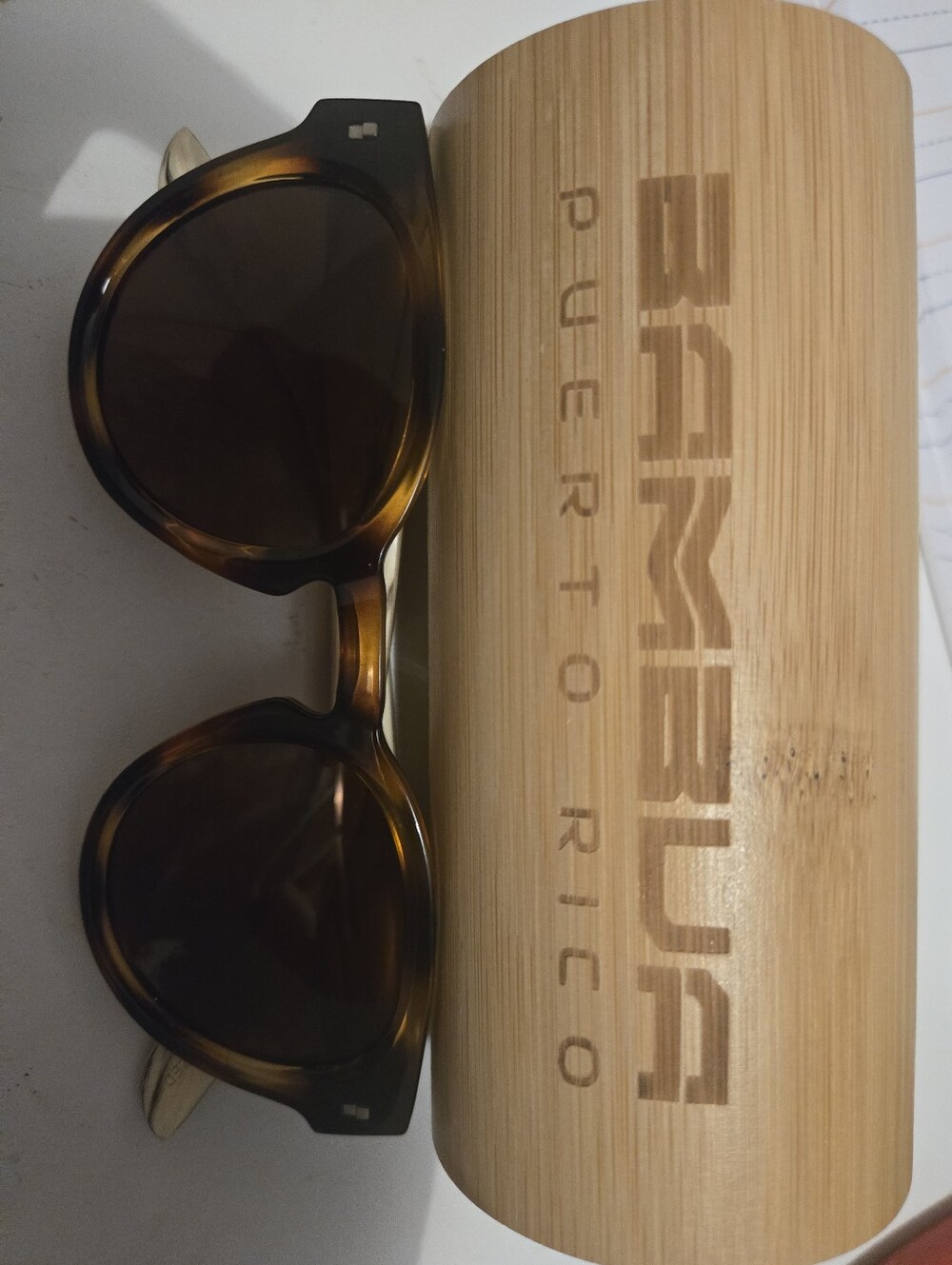 Bamboo Sunglasses with Tortoiseshell Frames